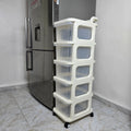 رفوف تخزين بعجلات متعددة الطوابق _ حل عملي لتوفير المساحة